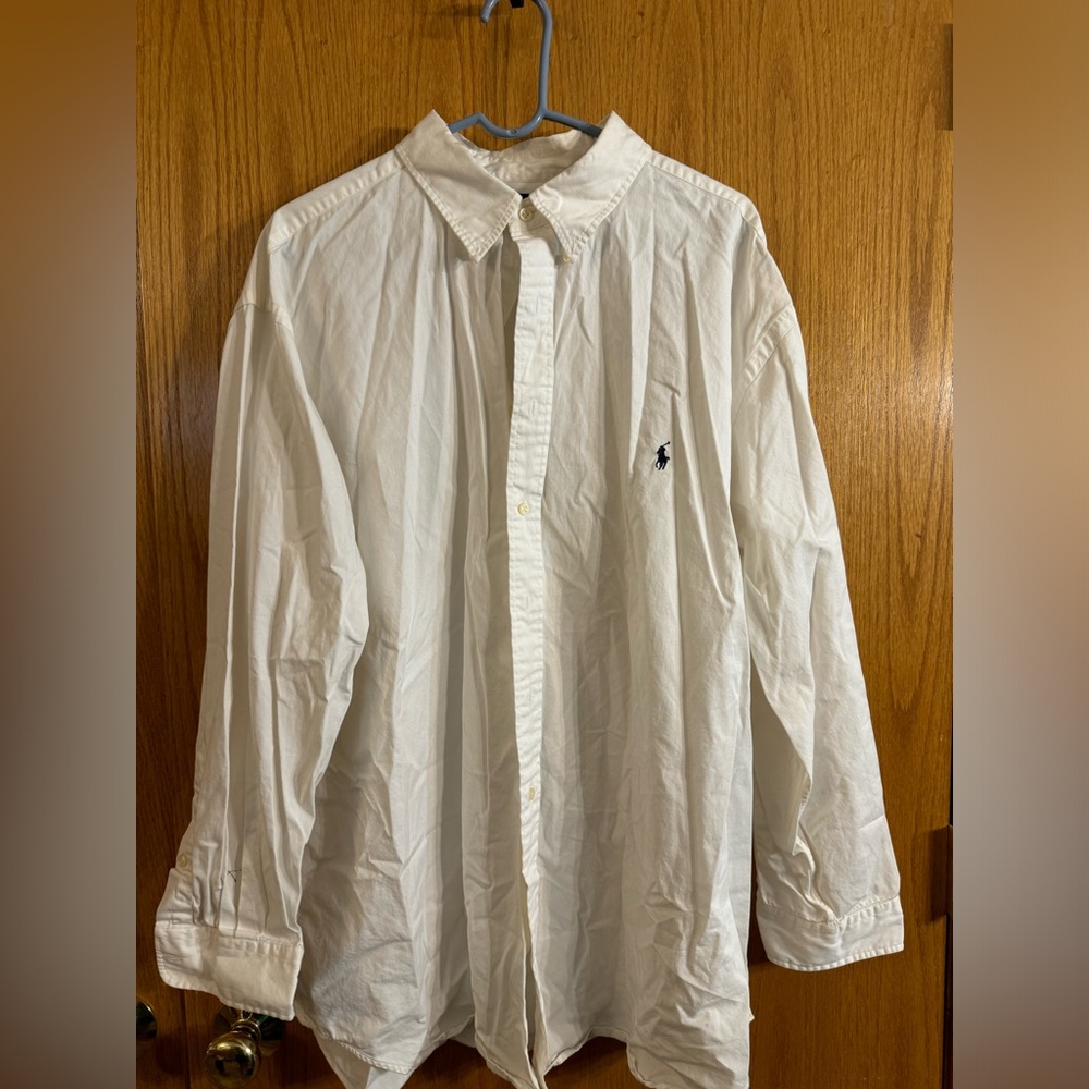 Ralph Lauren white button up size 2X big